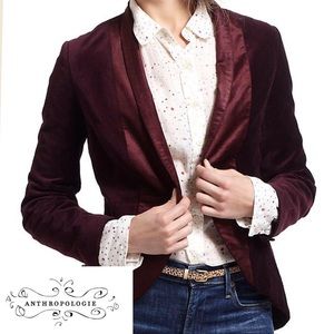 🎉SALE🎉 Anthropologie Ainsley Sz S Velvet Jacket